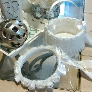Flower Girl Basket and Flower Crown.